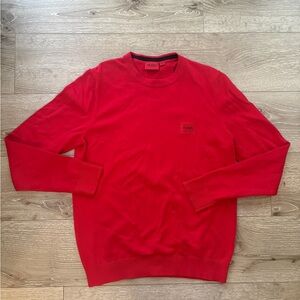 Hugo Boss Vibrant Red Crewneck Sweater